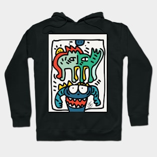 Blue Monster and friends Hoodie